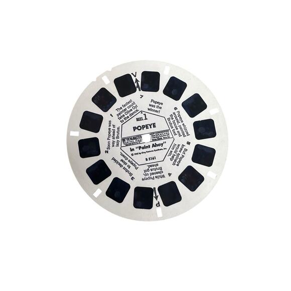 Vintage GAF 1962 View-Master Popeye 3 Reel Set B 516 with Sleeve and Booklet - Picture 8 of 13